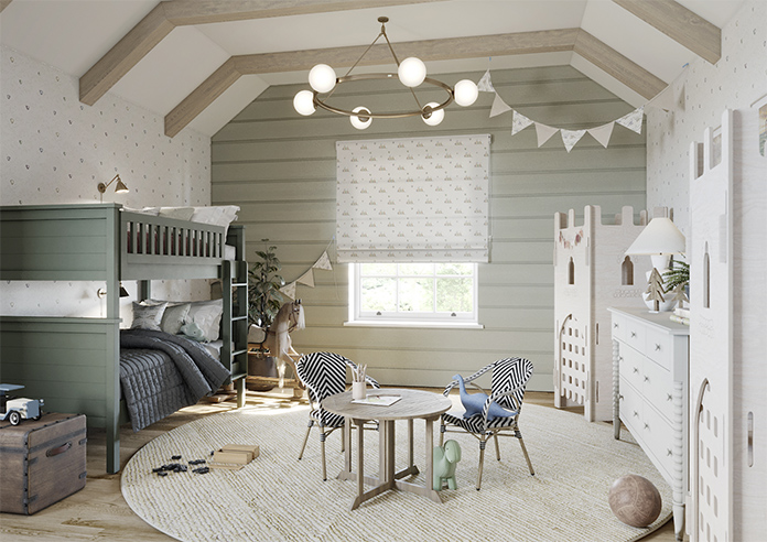 Jurassic Joust, Castle Guard Knightly - Twist&Fit Roman Blind - Image 6